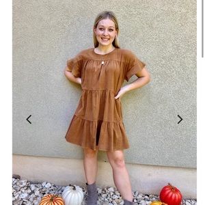 CORDUROY BABY DOLL DRESS